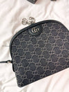 Small Denim GG Ophidia Shoulder Bag Black Grey - GUCCI - BALAAN 5