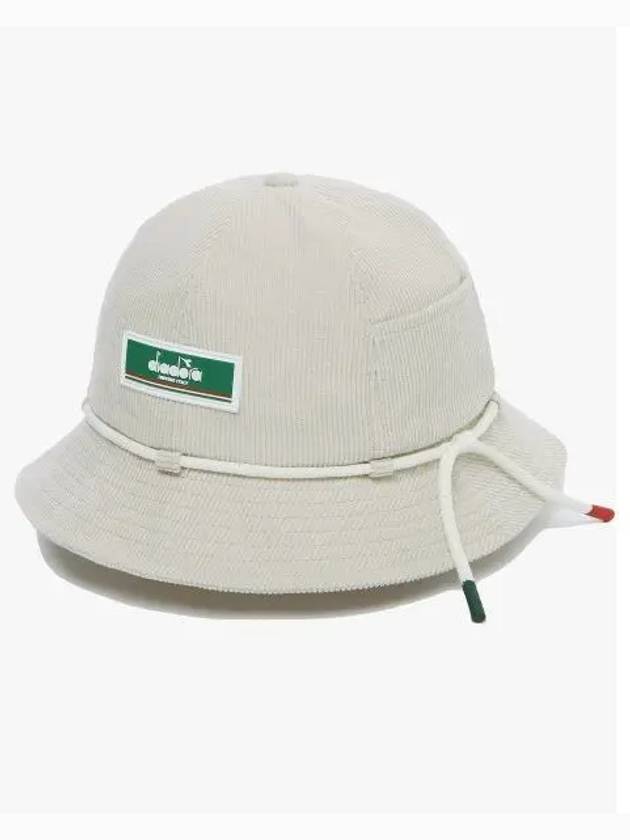 Diadora corduroy bucket hat IVORY - DIADORA - BALAAN 1