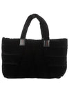 Powder Velvet Quilted Tote Bag Black - MONCLER - BALAAN 3