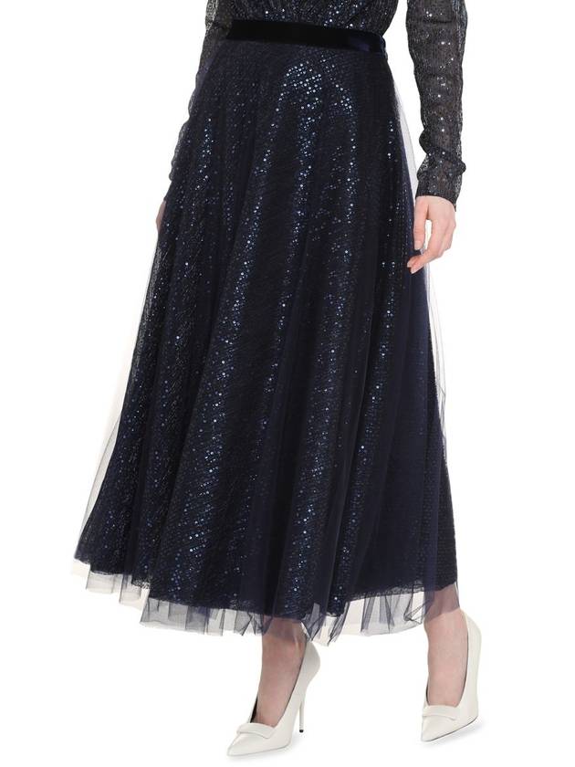 Talbot Runhof Sequined Tulle Skirt - TALBOT RUNHOF - BALAAN 3