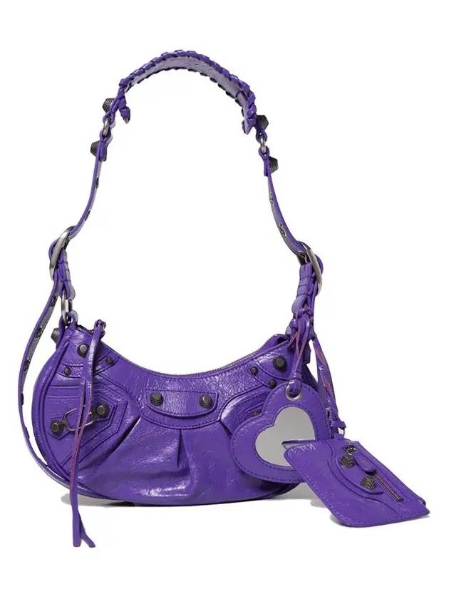 Le Cagole XS Lambskin Shoulder Bag Purple - BALENCIAGA - BALAAN 2