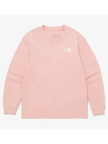 The North Face KIDS Cotton Basic Long Sleeve T Shirt NT7TQ01U PAP - THE NORTH FACE - BALAAN 1