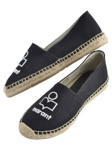 Kanae logo canvas espadrilles women s slip ons - ISABEL MARANT - BALAAN 1