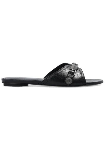 Cagole Flat Slipper Black - BALENCIAGA - BALAAN 1