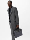 Porte Documeng Jour Briefcase Gray - LOUIS VUITTON - BALAAN.