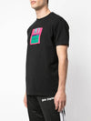 Floppy Disk Print Cotton Short Sleeve T-Shirt Black - MARCELO BURLON - BALAAN 6