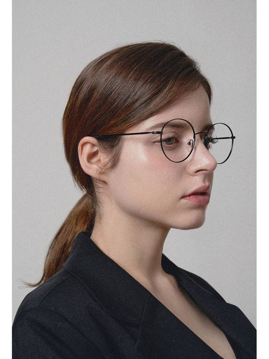 Eyewear Round Eyeglasses Black - RECLOW - BALAAN 2