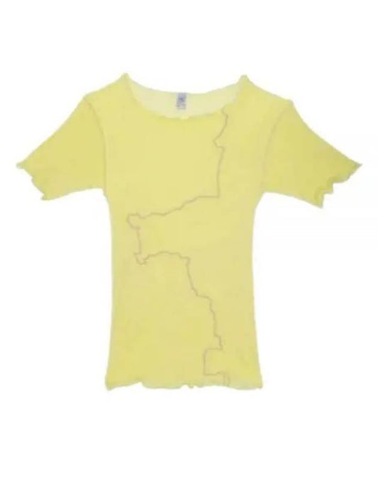 Gerrymandered Tee in One Yellow TOGECGSU24 - BASERANGE - BALAAN 1