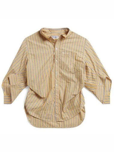 Women s Swing Twist Striped Long Sleeve Shirt Yellow 671663 TMM62 - BALENCIAGA - BALAAN 1