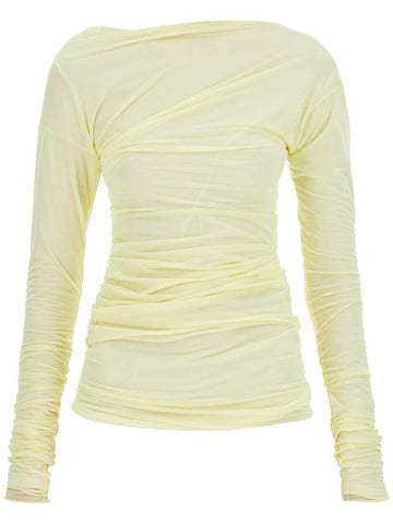 long-sleeved draped top with - DRIES VAN NOTEN - BALAAN 1