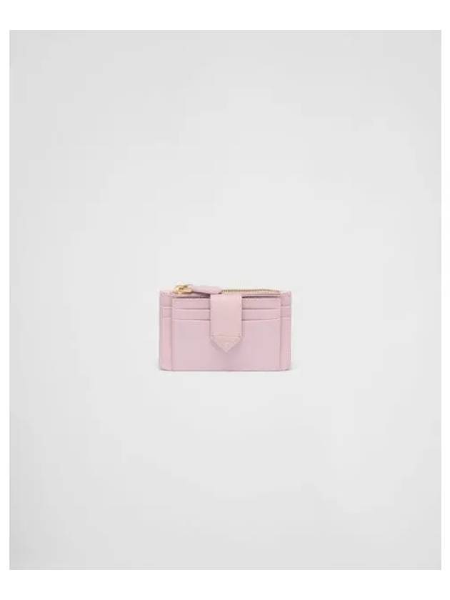 Saffiano Smooth Leather Card Wallet Pink - PRADA - BALAAN 2