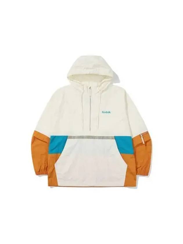 KODAK Apparel Scenery Color Block Anorak Jacket IVORY - KODO - BALAAN 1