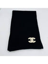 Muffler cashmere black CC logo - CHANEL - BALAAN 6