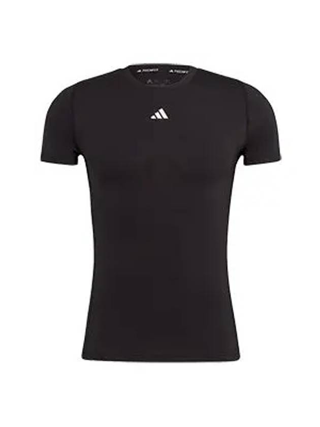 Tech Fit Short Sleeve T-Shirt Black - ADIDAS - BALAAN 1