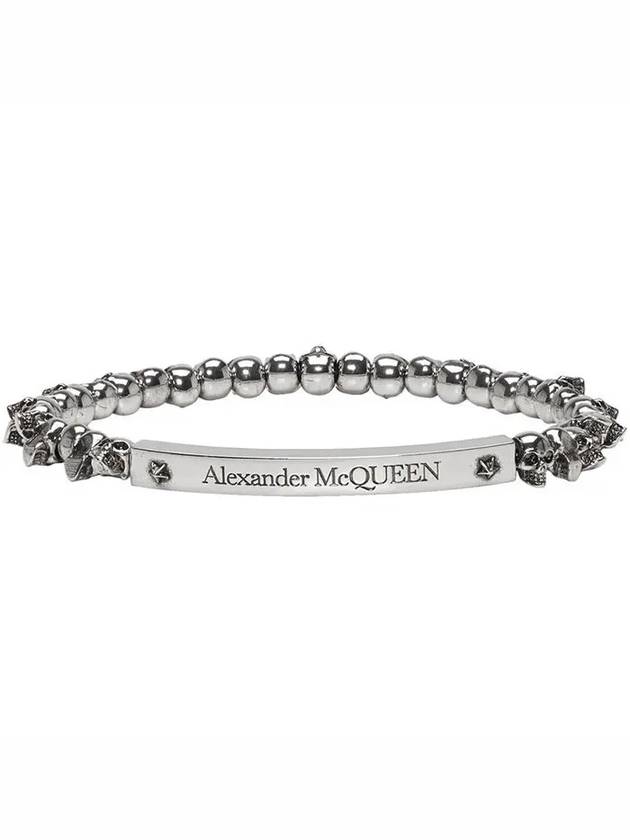 ID Logo Plaque Mini Skull Bracelet 554589J160Y 0446 - ALEXANDER MCQUEEN - BALAAN 1