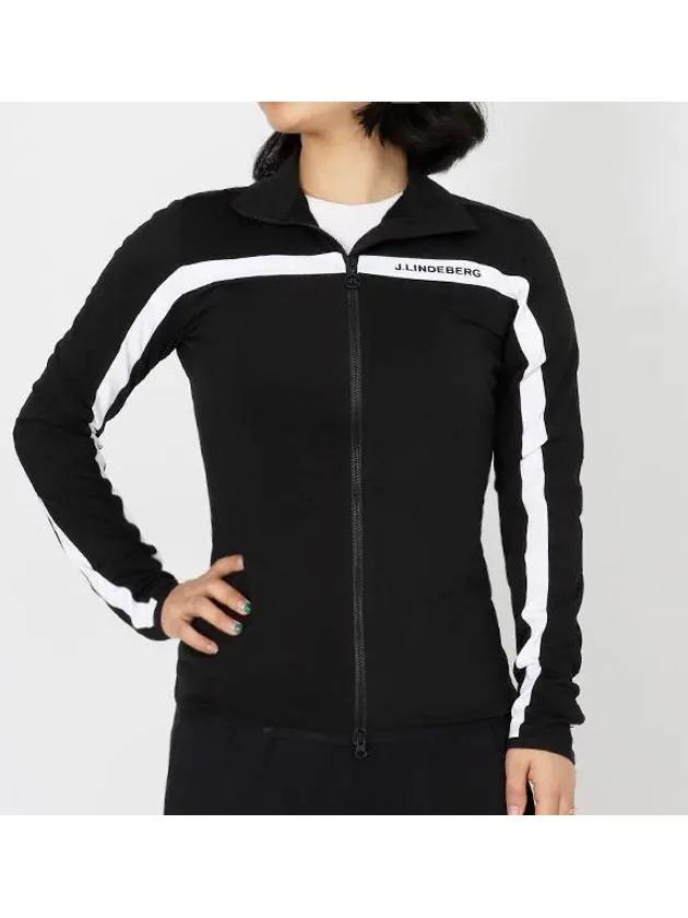 Janice Full Zip-up Jacket Black - J.LINDEBERG - BALAAN 2