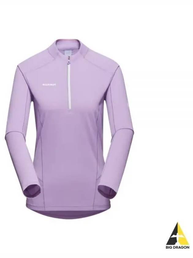 Aenergy FL ​​Half Zip-up Long Sleeve T-shirt Light Purple - MAMMUT - BALAAN 2