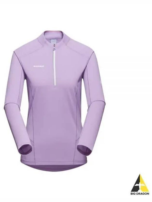 Aenergy FL ​​Half Zip-up Long Sleeve T-shirt Light Purple - MAMMUT - BALAAN 2