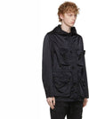 Wappen Patch Nylon Raso TC Hooded Jacket Black - STONE ISLAND - BALAAN 11