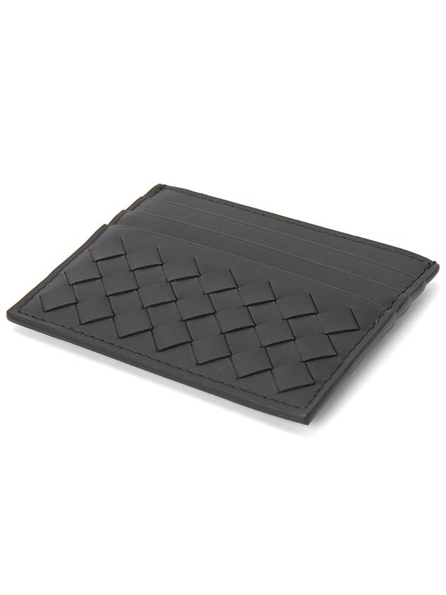 Men's Intrecciato Card Wallet Black - BOTTEGA VENETA - BALAAN 4