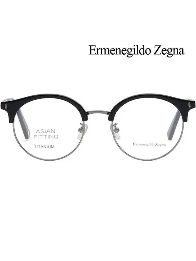 Zegna Titanium Glasses Frame EZ5111D 001 Men s Lower Gold - ERMENEGILDO ZEGNA - BALAAN 2