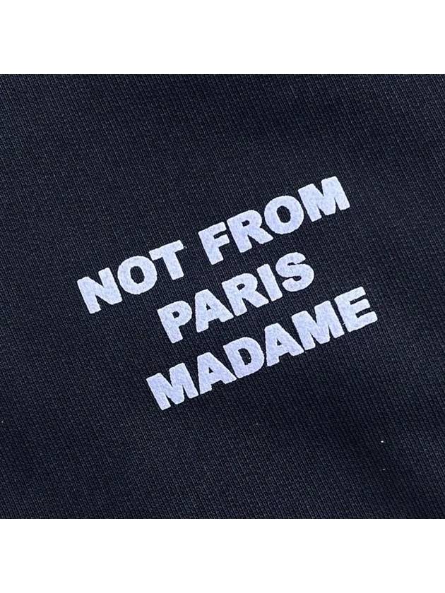 Drol de Monsieur Hooded Long Sleeves Logo Navy HO101 NYNAVY - DROLE DE MONSIEUR - BALAAN 4