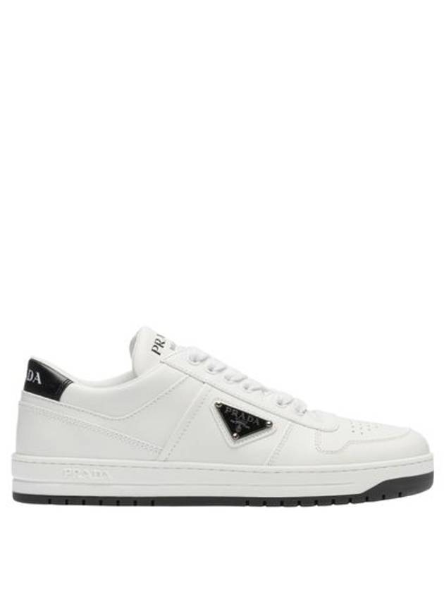 Downtown Leather Low Top Sneakers White - PRADA - BALAAN 2