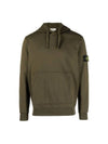 Signature Logo Patch Hoodie Olive - STONE ISLAND - BALAAN 2