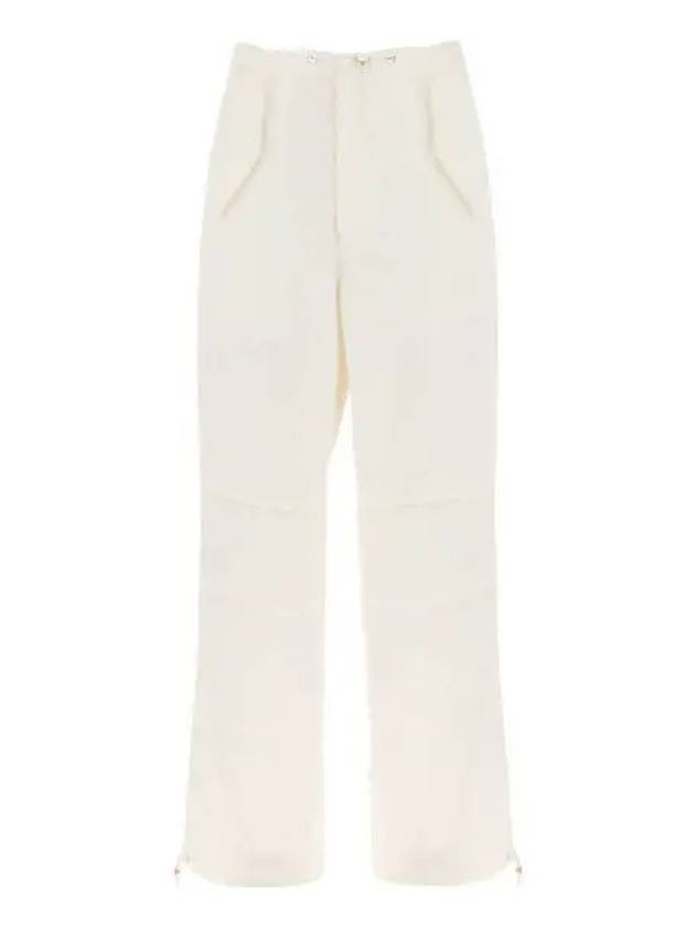 Women s Drawstring Parachute Pants Black Ivory C2100R23 - DION LEE - BALAAN 1