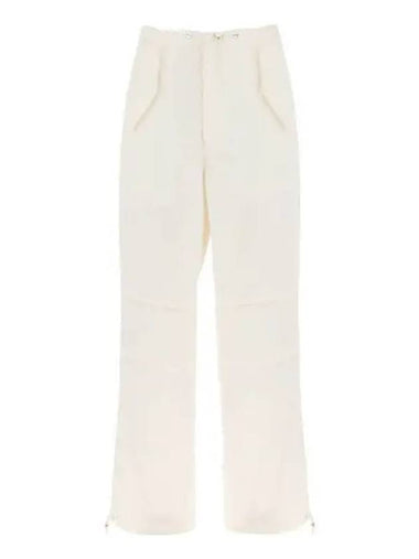 Women s Drawstring Parachute Pants Black Ivory C2100R23 - DION LEE - BALAAN 1