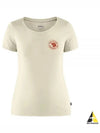 Women s 1960 logo t shirt chalk white 83513113 W - FJALL RAVEN - BALAAN 2