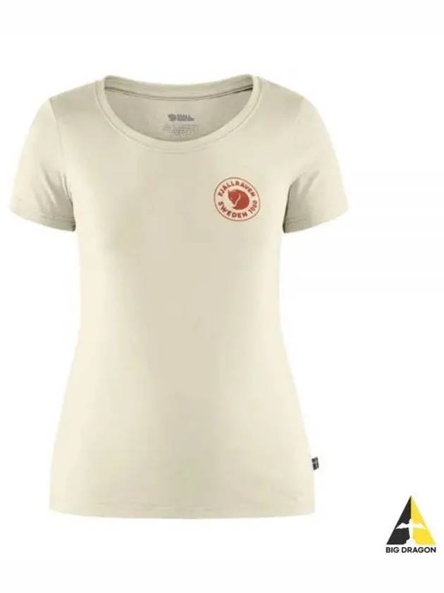 Women s 1960 logo t shirt chalk white 83513113 W - FJALL RAVEN - BALAAN 2