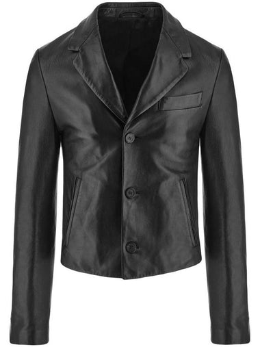 23 ss leather jacket 142199761349002 B0710236628 - SALVATORE FERRAGAMO - BALAAN 1