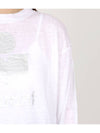 Klowia Logo Print Linen Sweatshirt White - ISABEL MARANT - BALAAN 6