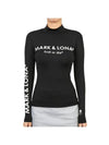 Women's Mercury Mercur Fitted Mock Long Sleeve T-Shirt Black - MARK & LONA - BALAAN 1