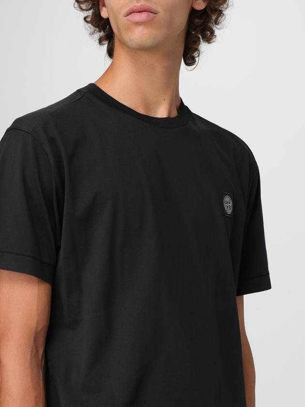 T-shirt basic con mini logo Stone Island - STONE ISLAND - BALAAN 5