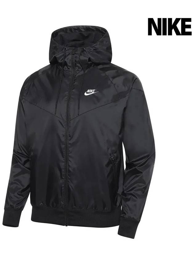 Sportswear Windrunner Hoodie Track Jacket Black - NIKE - BALAAN 2