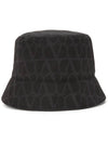 Toile Iconographe Bucket Hat Brown - VALENTINO - BALAAN 3