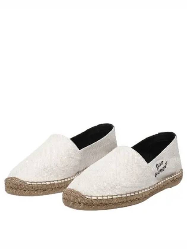 Logo Monogram Espadrilles Beige - SAINT LAURENT - BALAAN 2