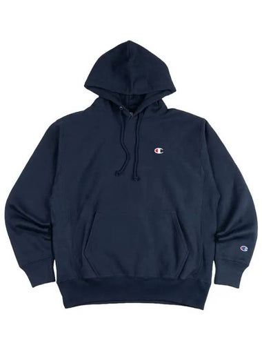 Reverse Weave C Small Logo Men s Hoodie Navy GF68 Y06145 NYC - CHAMPION - BALAAN 1