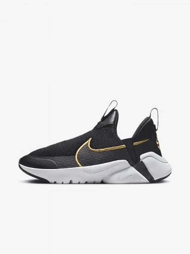 Kids Flex Plus 2 Low Top Sneakers Metallic Gold Black - NIKE - BALAAN 2