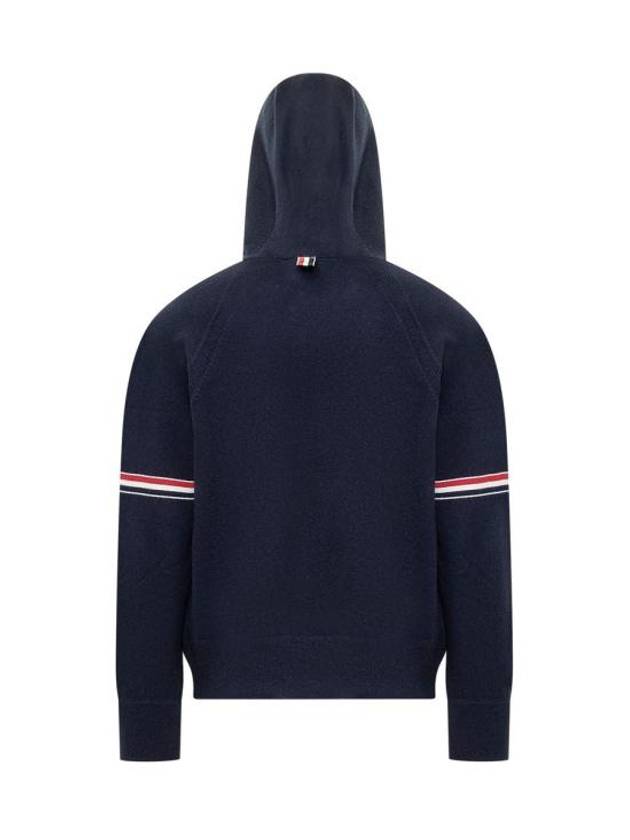 Armband Cashmere Zip-Up Hoodie Navy - THOM BROWNE - BALAAN 2