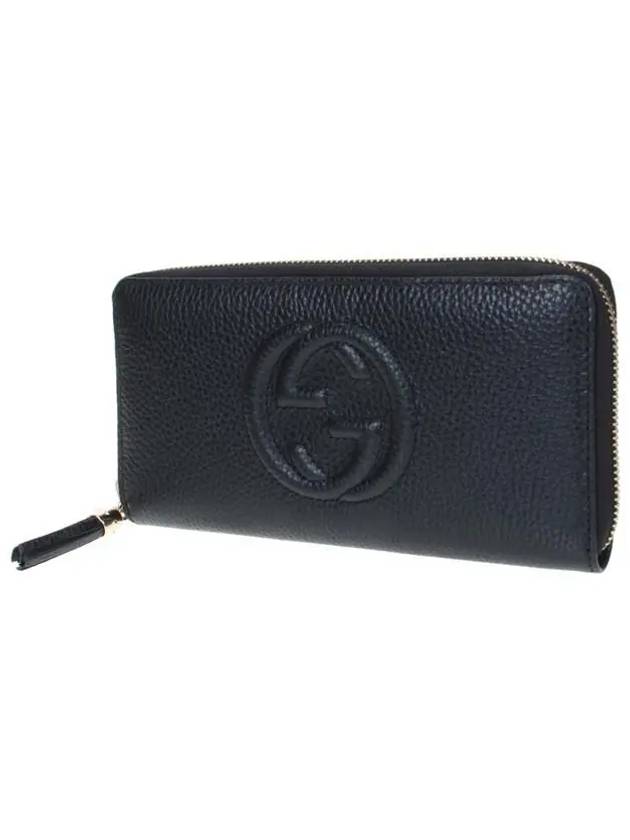 Soho Zipper Tassel Long Wallet Black - GUCCI - BALAAN 3