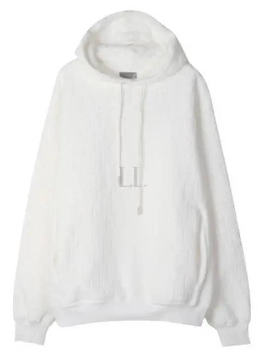 Oblique Relaxed Fit Terry Cotton Jacquard Hoodie White - DIOR - BALAAN 2