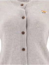 Baby Fox Cardigan Light Gray Women s - MAISON KITSUNE - BALAAN 2