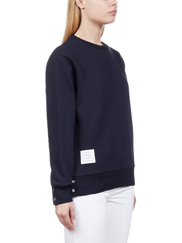 Center Back RWB Stripe Classic Loopback Crewneck Sweatshirt Navy - THOM BROWNE - BALAAN 3