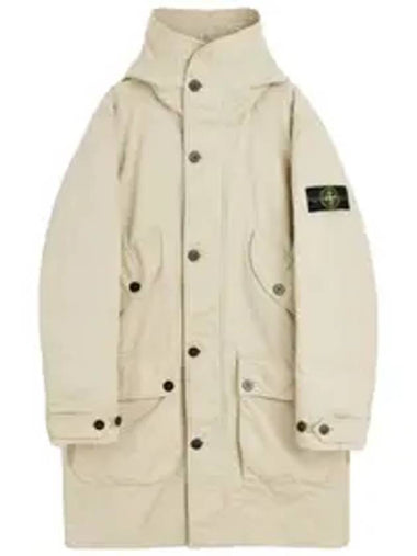 David down parka beige - STONE ISLAND - BALAAN 1