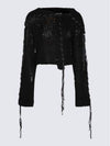 Racing knit cardigan black - ACNE STUDIOS - BALAAN 3