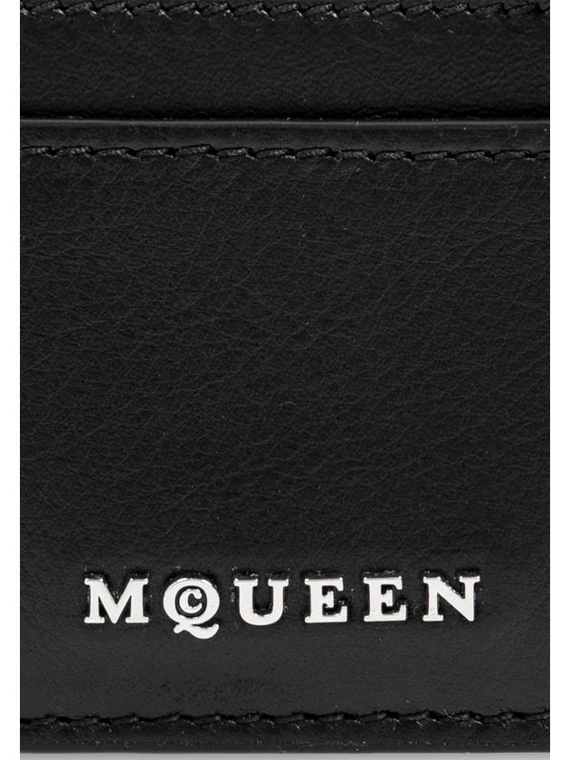 Sling Logo Plaque Card Holder Black - ALEXANDER MCQUEEN - BALAAN 4