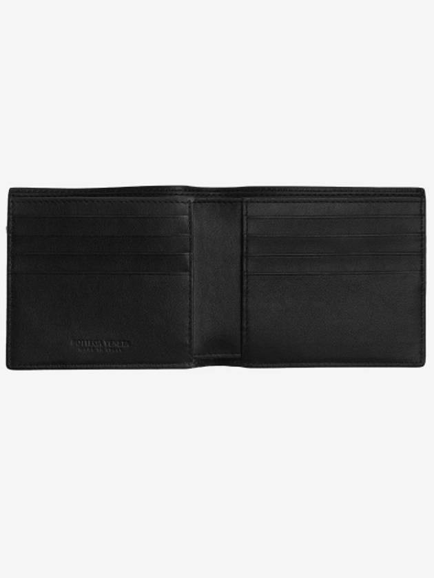 Intrecciato Leather Half Wallet Black - BOTTEGA VENETA - BALAAN 3